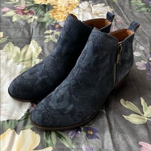 Lucky Brand booties, blue, size 6.5